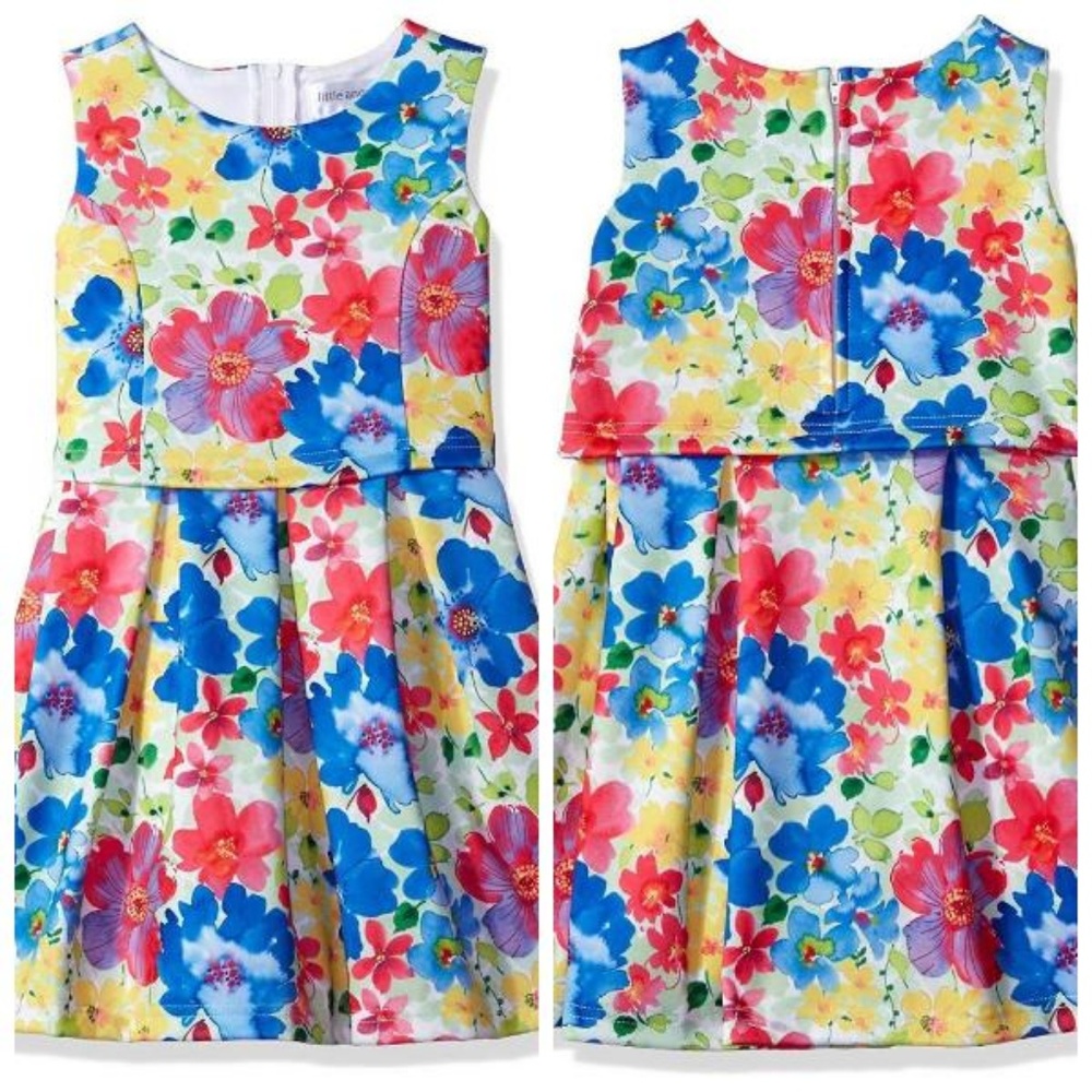 Little‎ Angels Floral Sleeveless Size 5 Dress New